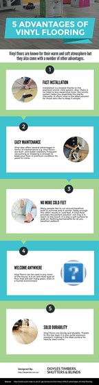 Infographic: 5 Advantages of Vinyl Flooring